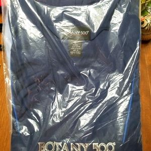 Mens Botany 500 5x robe blue new with tags